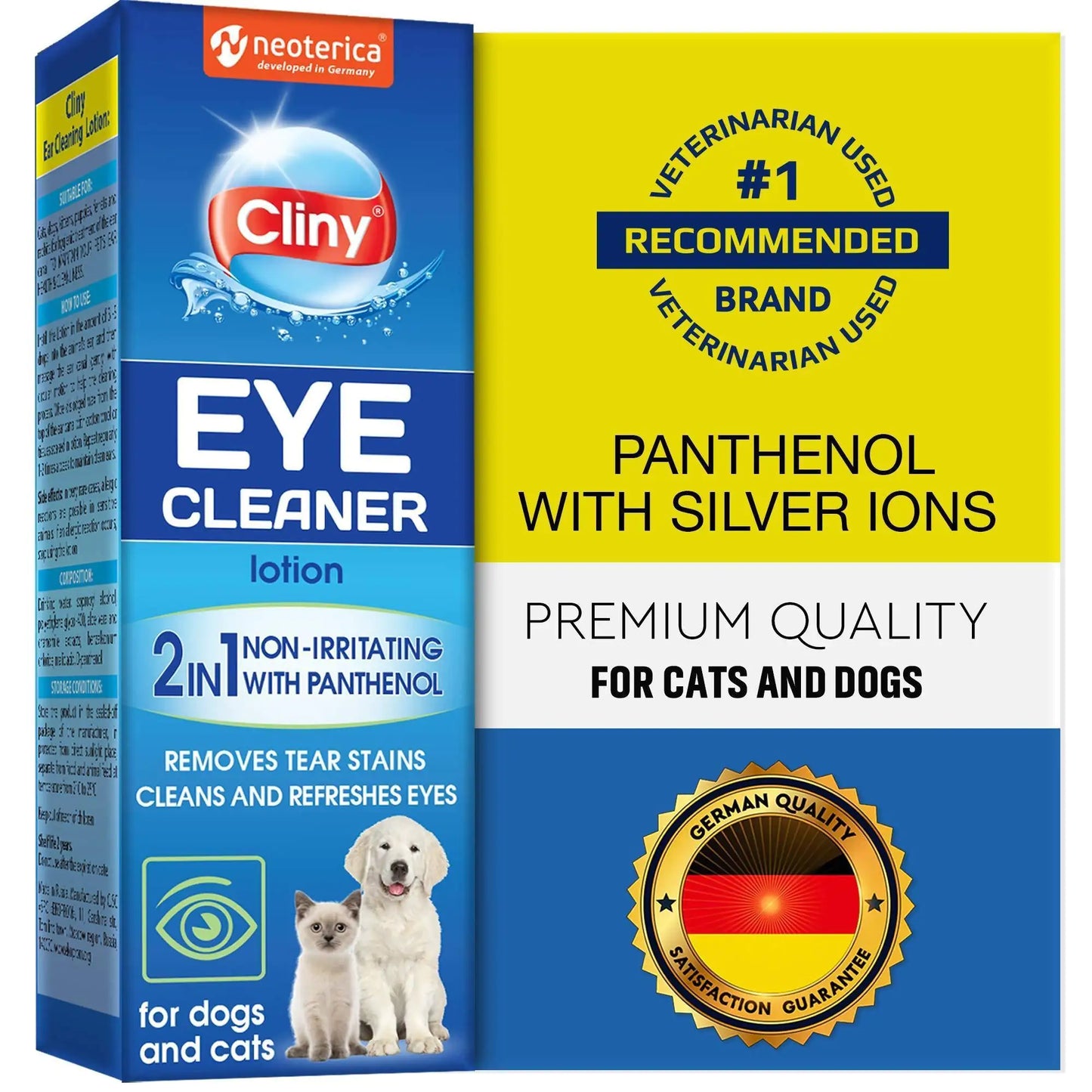 Pet Eye Wash Drops – Tear Stain Remover & Irritation Relief for Dogs & Cats